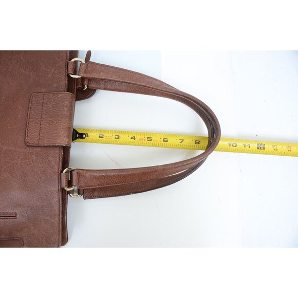 Cole Haan Sequoia Leather Large Travel Business Bag Tote Satchel Ipad Holder - Picture 10 of 13